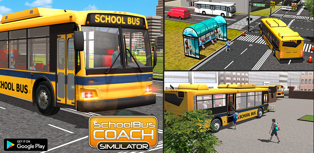 Banner of School Bus Coach Simulator 3D 1.2