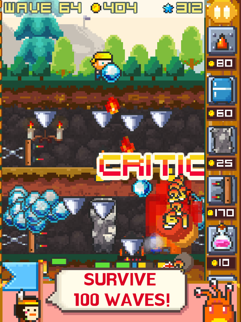 Cuplikan Layar Game Platform Defense: Wave 1000 F