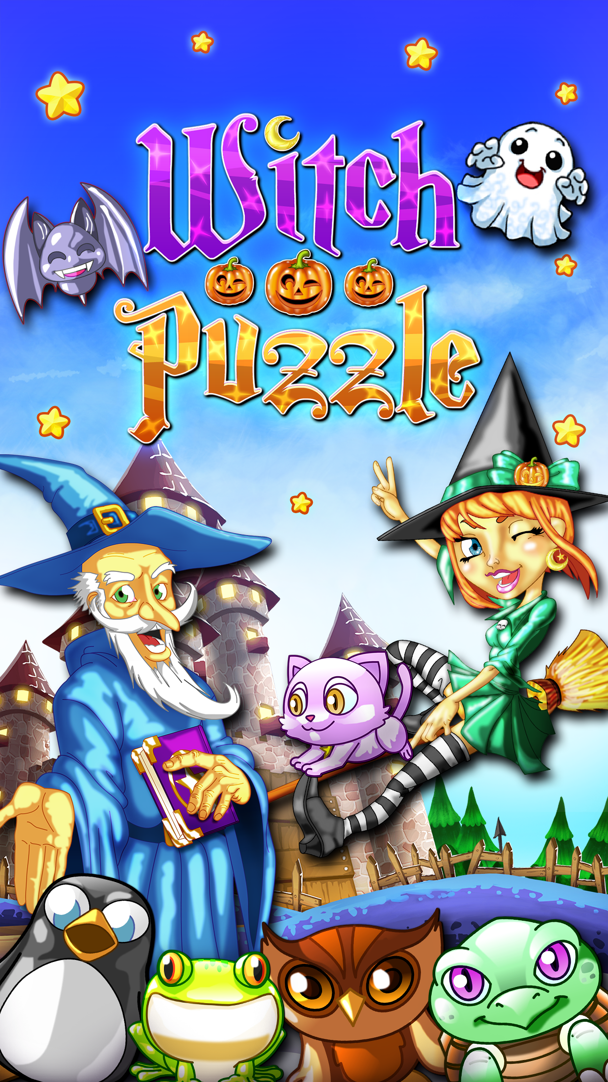 Captura de Tela do Jogo Witch Puzzle - Jogos de Combin