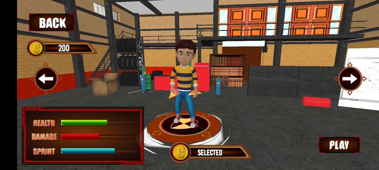 Rudra Flying Super Hero Game Screenshot