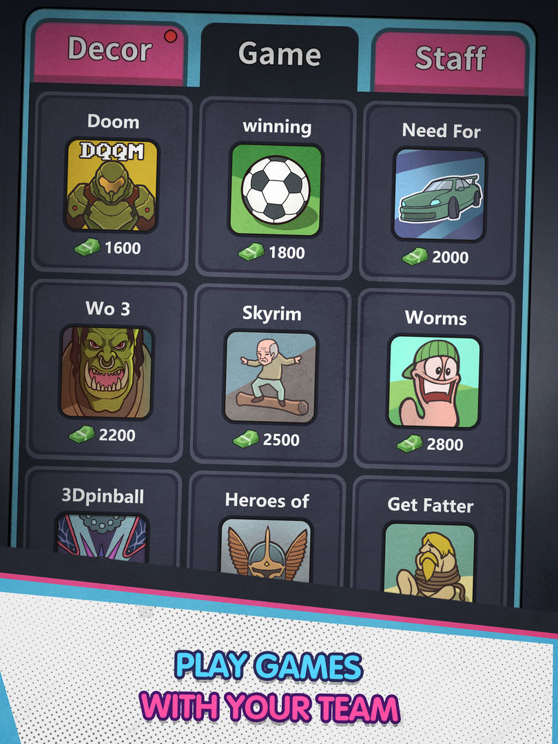 Screenshot of Gamer Cafe
