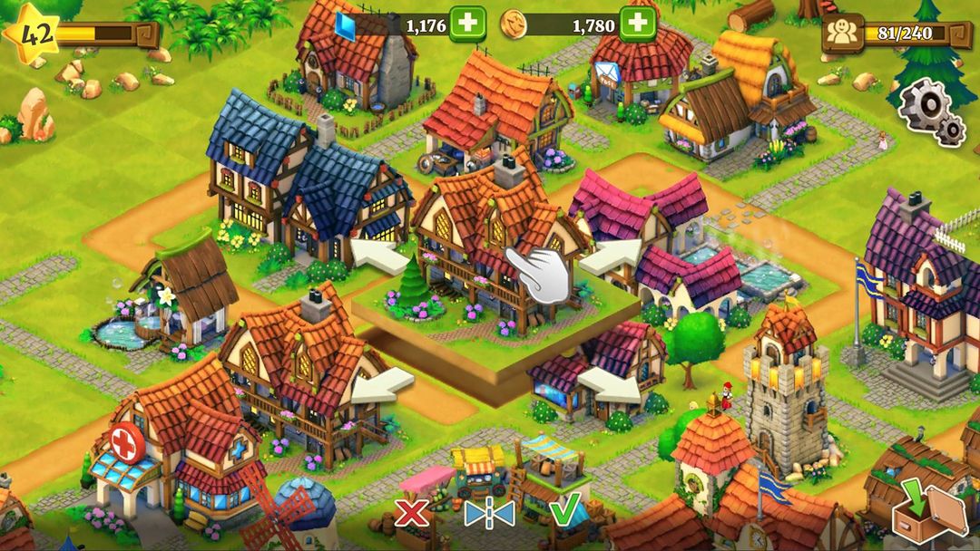 Town Village: 마을 마을 농장 건설 도시 게임 스크린 샷