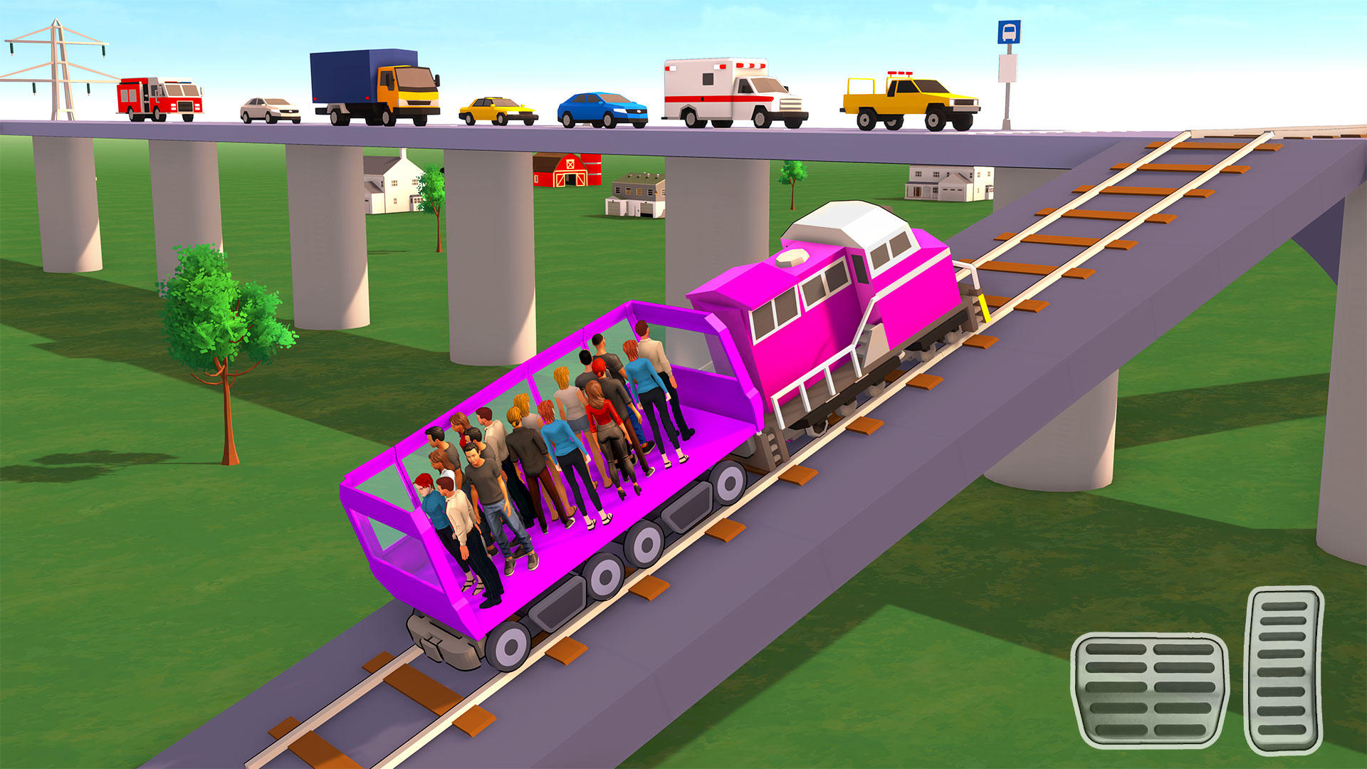 Passenger Express Train Game Game Screenshot