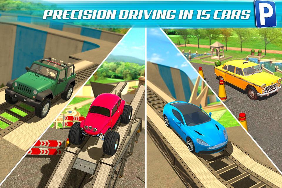 Obstacle Course Car Parking Game Screenshot