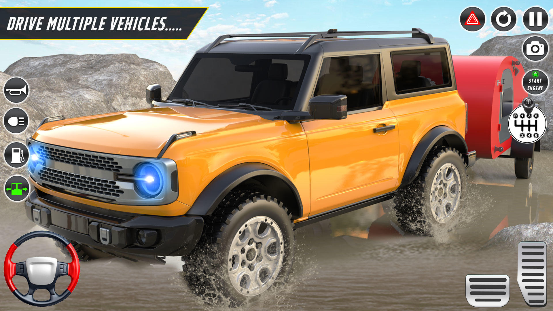 Screenshot 4 of Camper Van Driving Jeep Games 