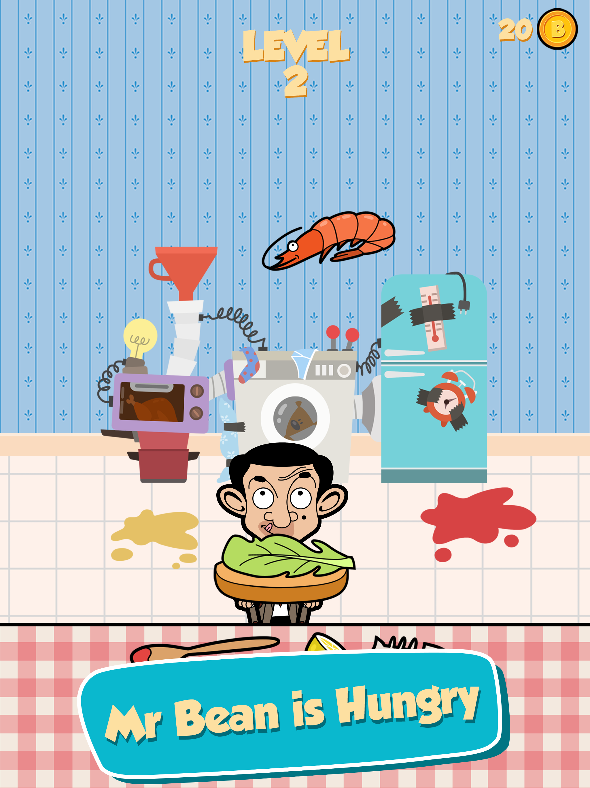 Mr Bean - Sandwich Stack Game Screenshot