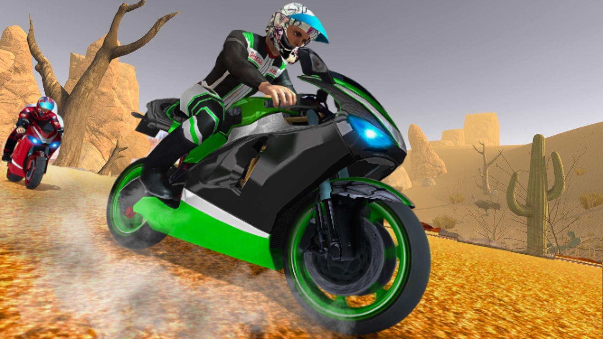 Screenshot of Rally Bike Racing-Moto Race 3D