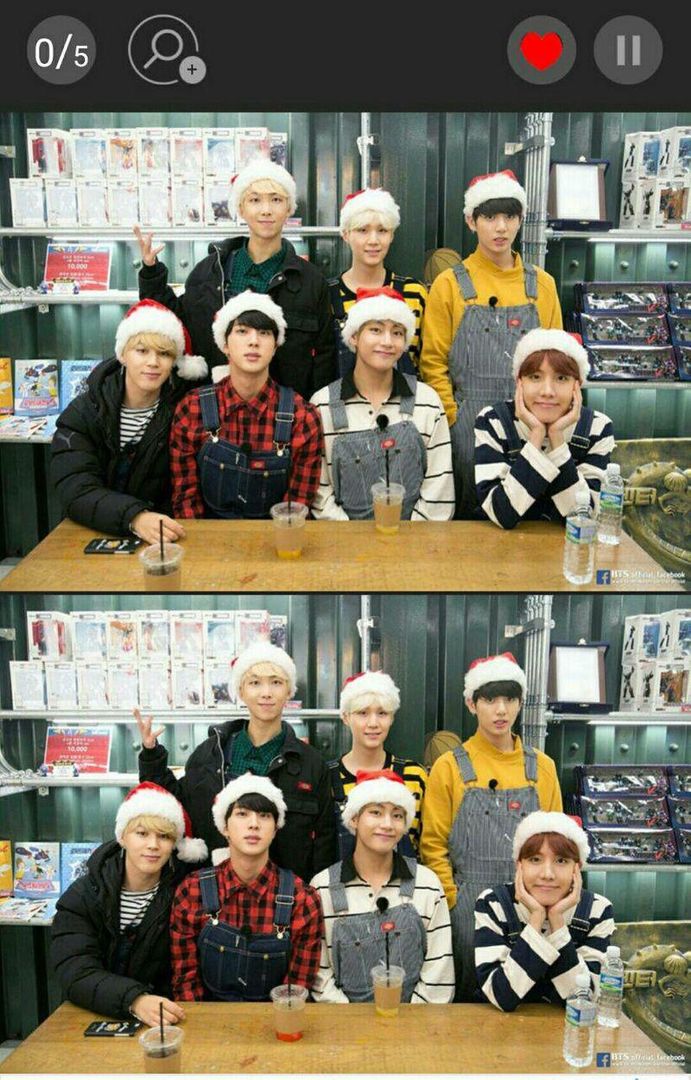 Screenshot of BTS - Find the Differences
