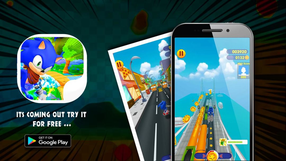 Sonic Super World Dash screenshot game