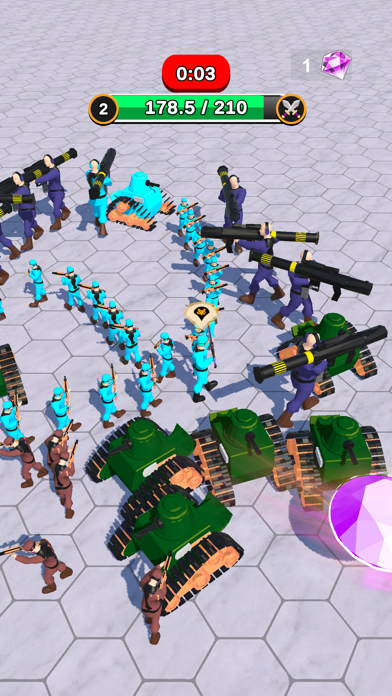Screenshot of Snake Army 3D