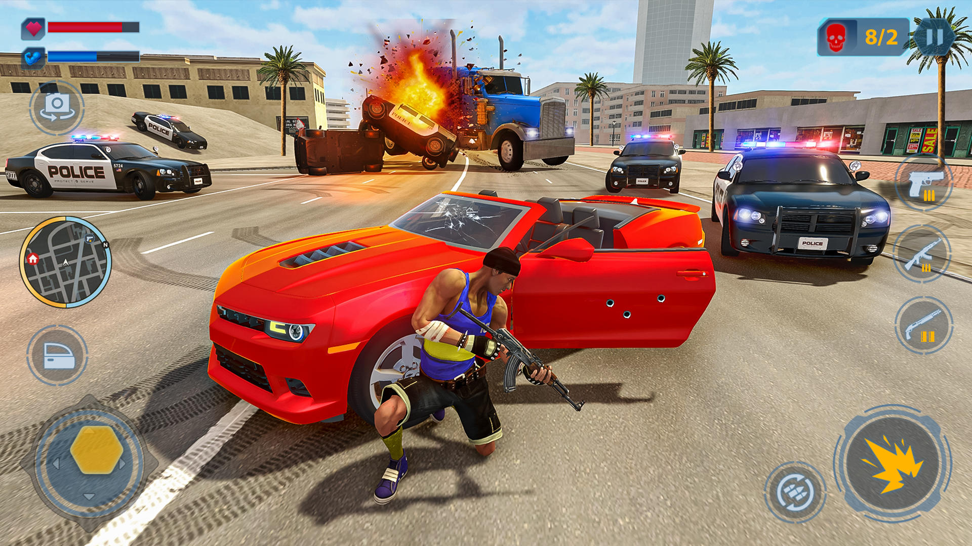 Screenshot of Car thief game & Stealing Cars