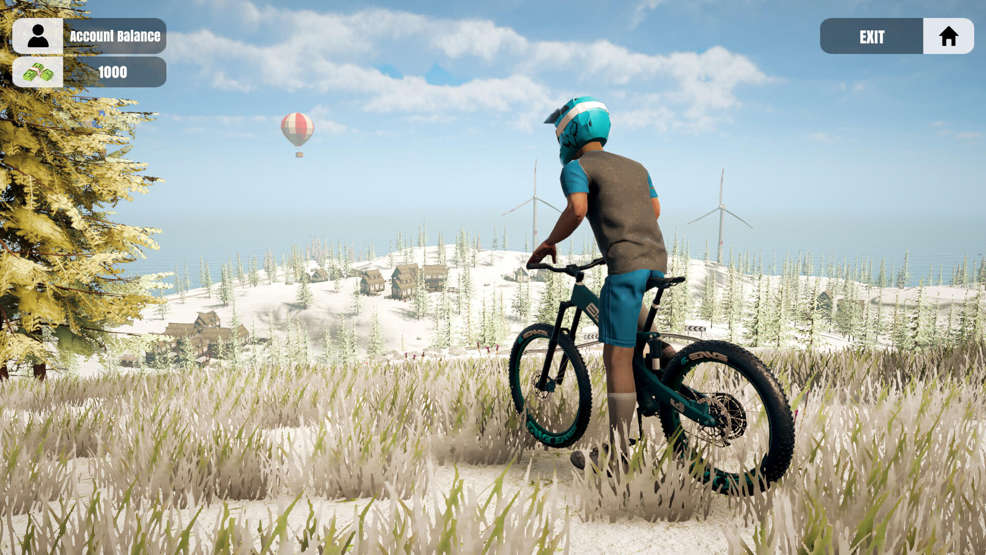 Screenshot 1 of Simulator Pengendara Sepeda Gunung 