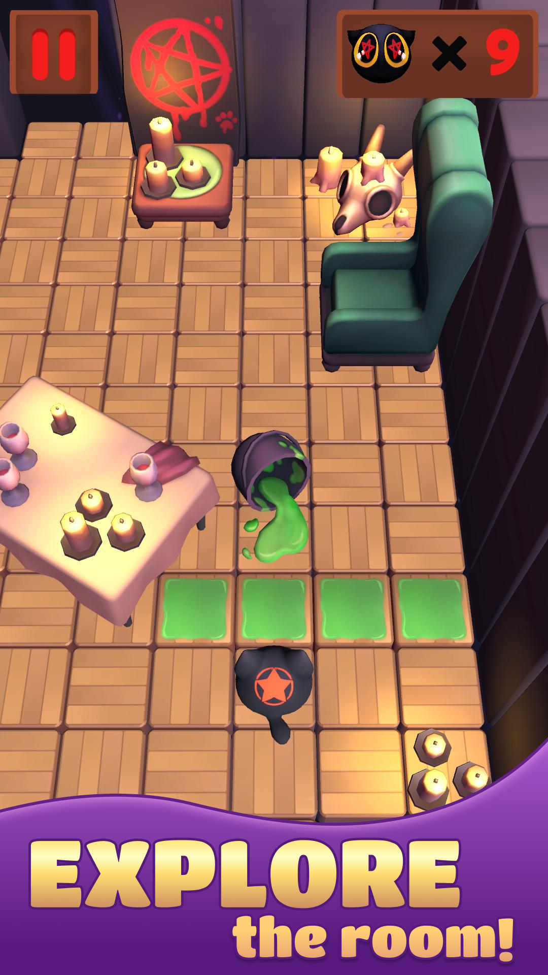 Cat Puzzle: 9 Lives Game Screenshot