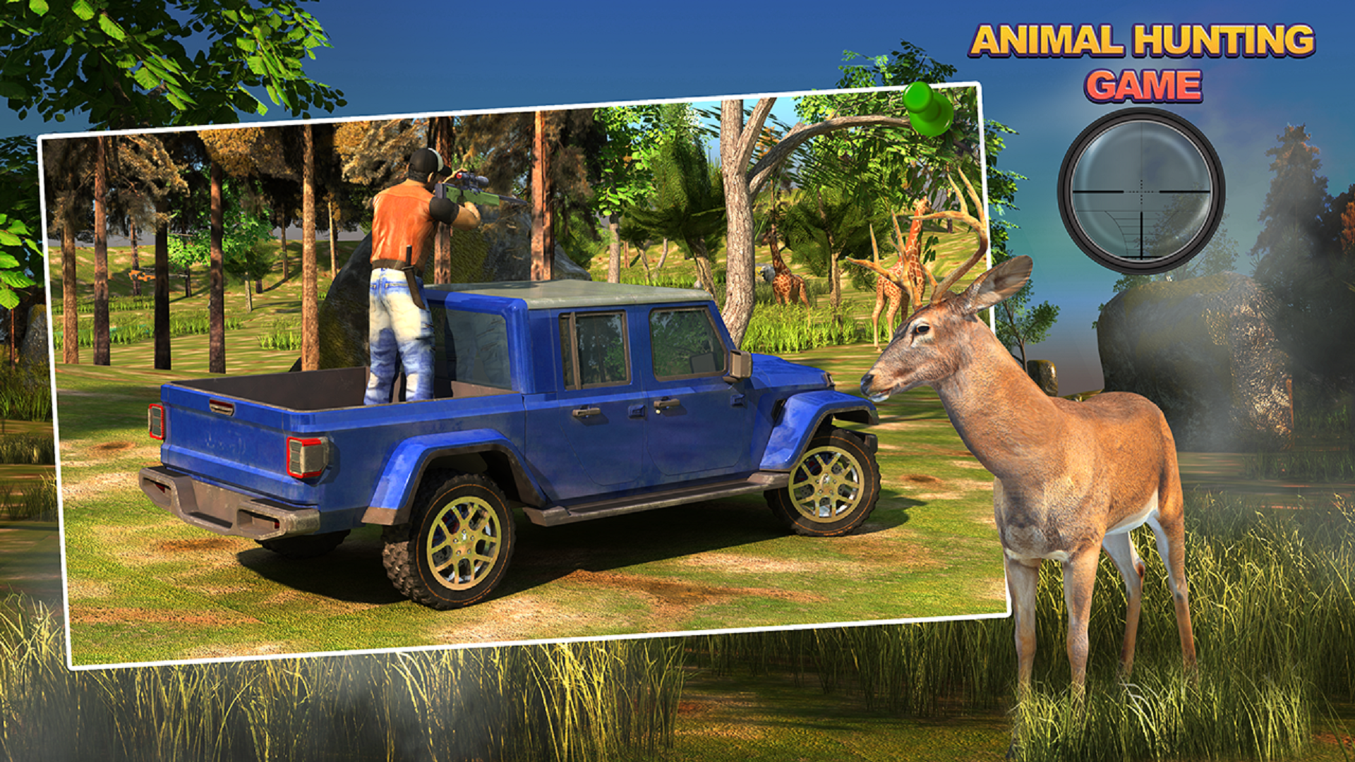 Animal Hunting Offline Games ภาพหน้าจอเกม