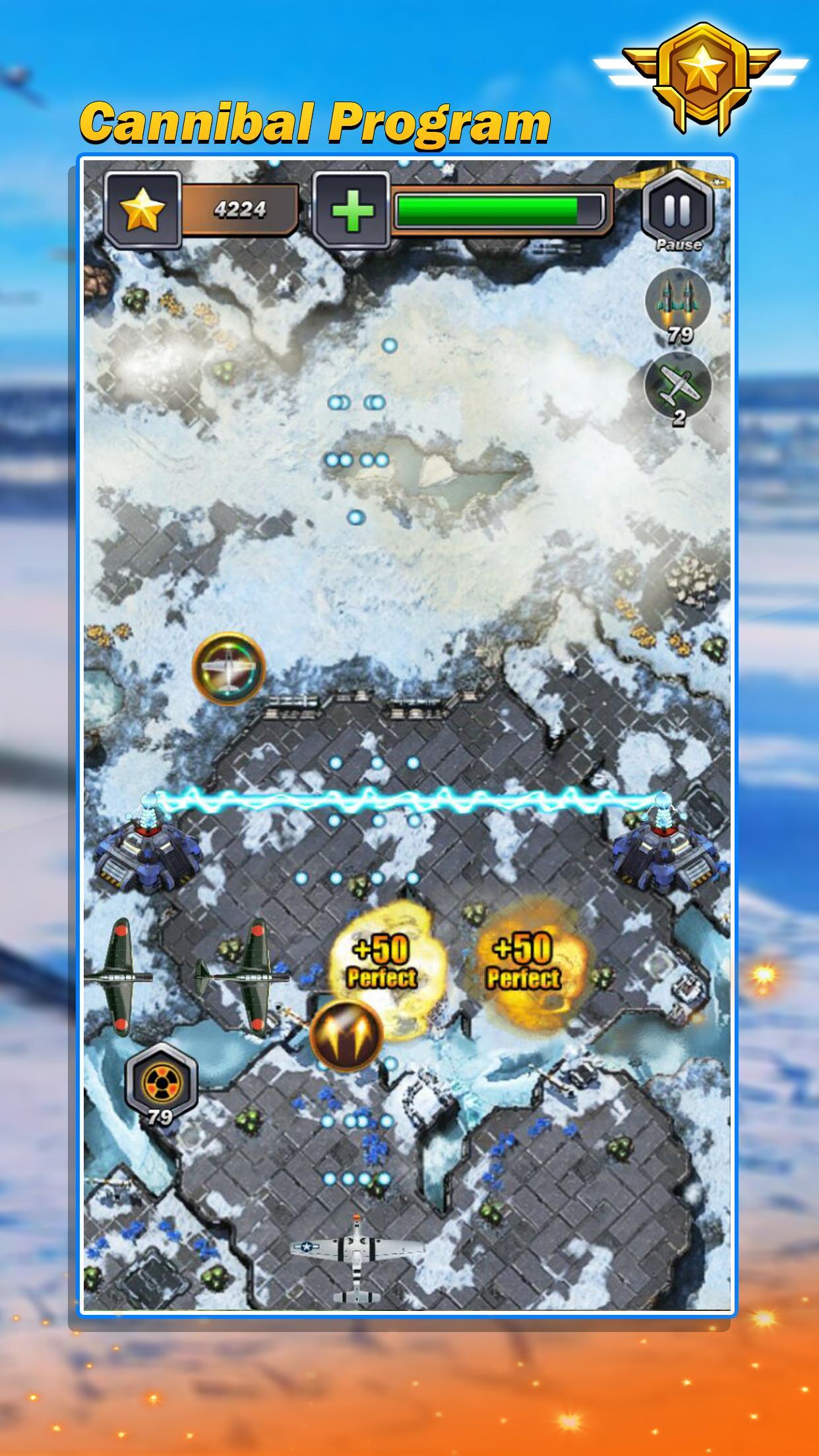Galaxy Raiden Fighter - Squadr Game Screenshot