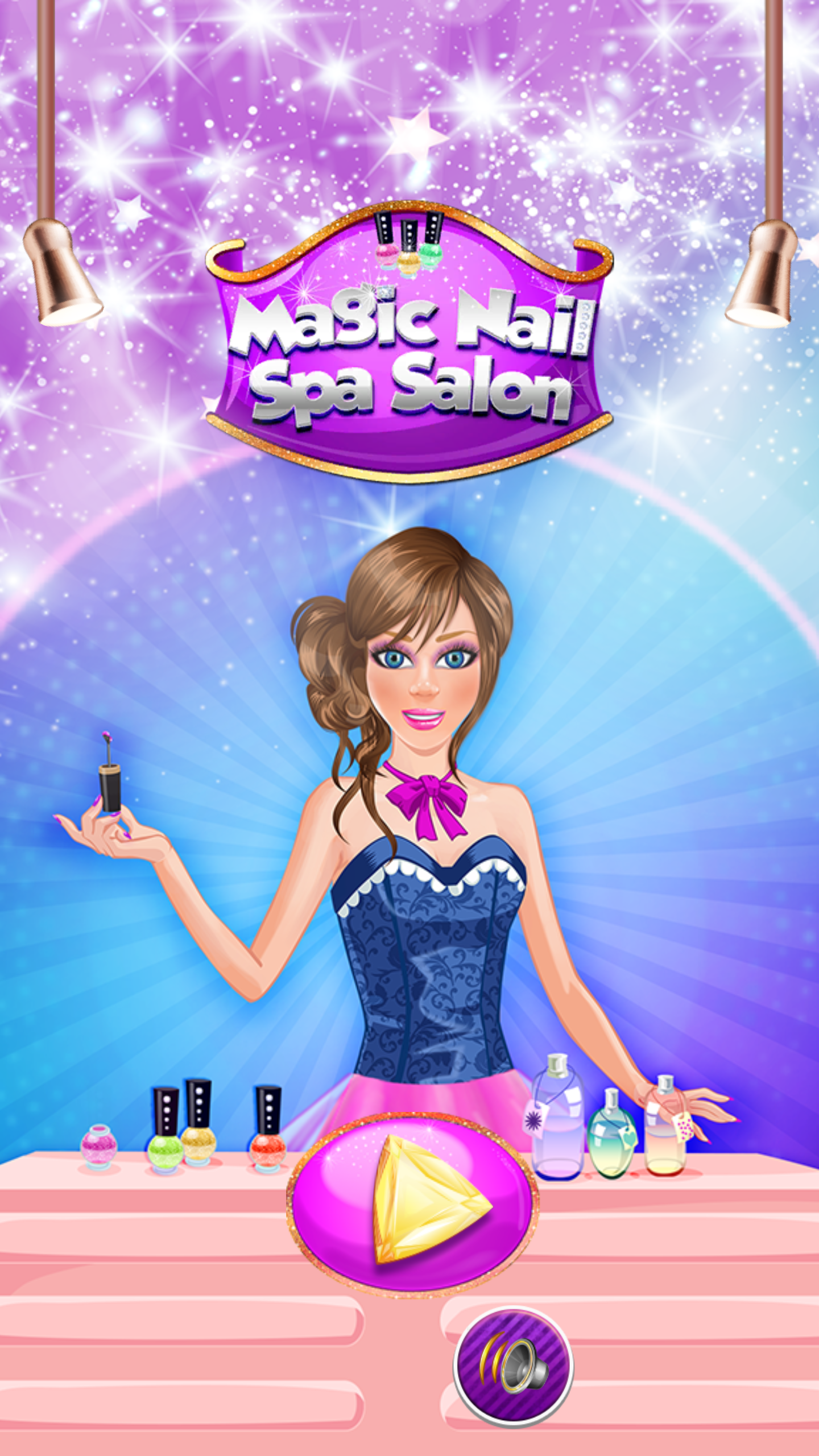 Captura de Tela do Jogo Magic Nail Spa Salon