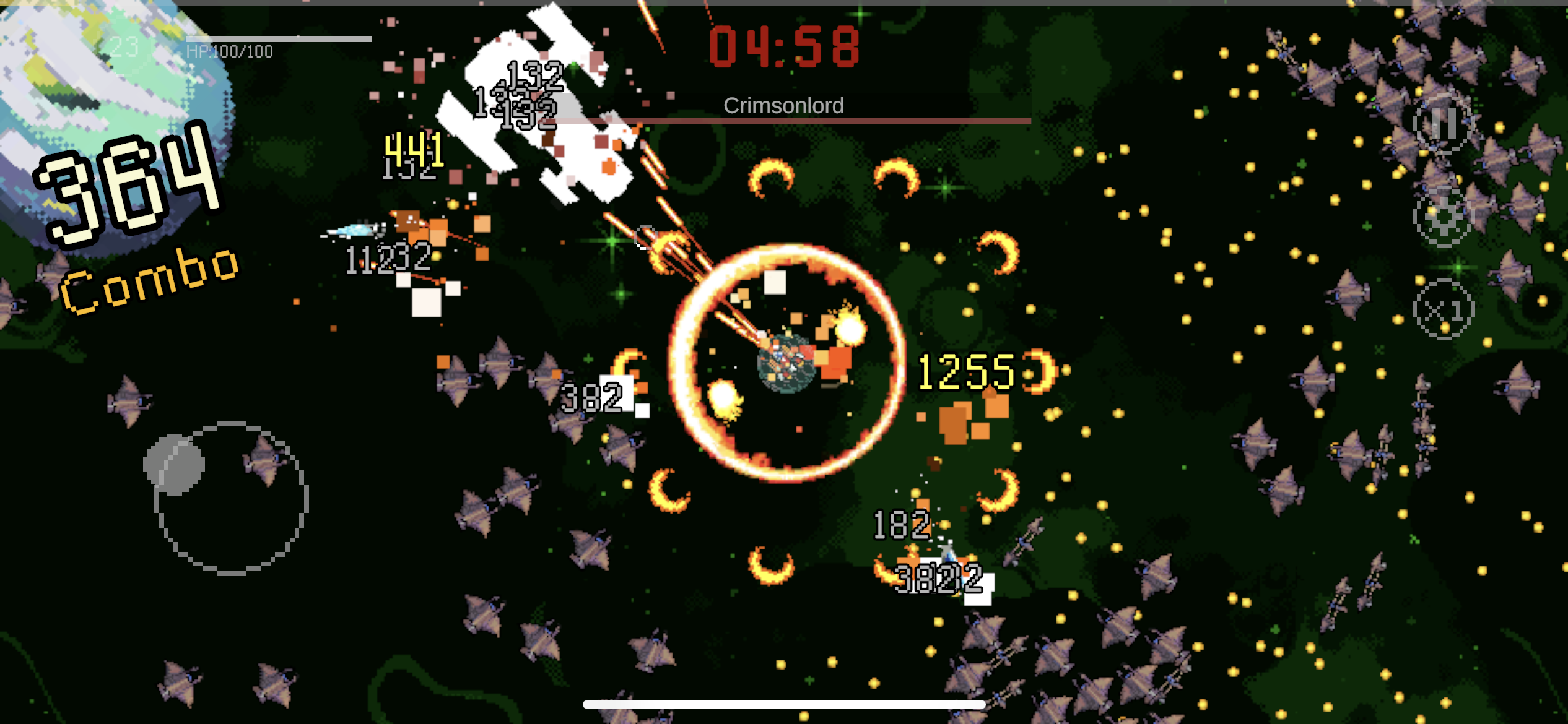 Cosmic Survival: 2D Roguelike Game Screenshot