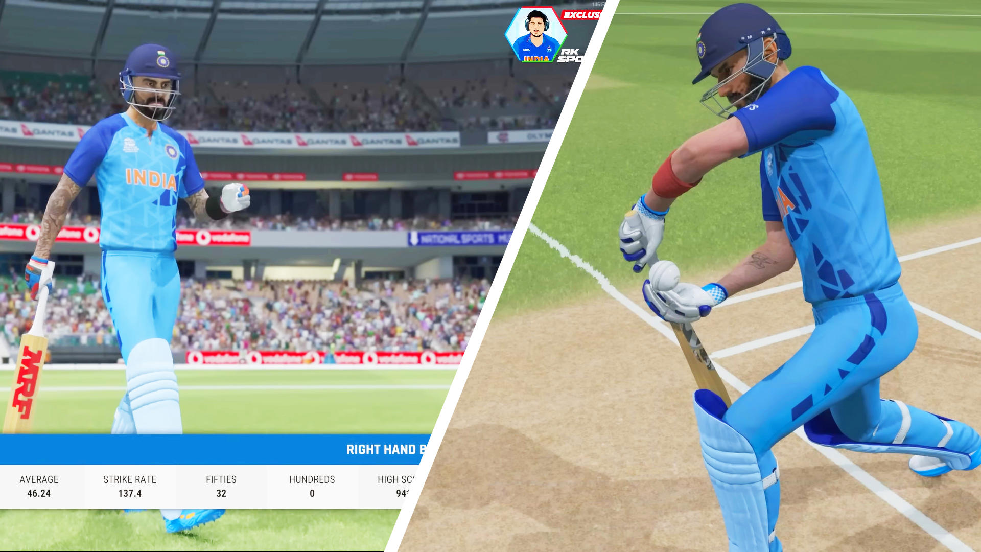 Cricket Cup Game : Ind vs Pakのキャプチャ