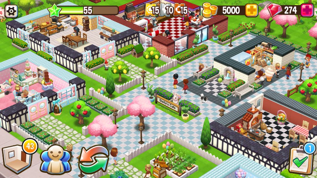 푸드 스트리트 (Food Street)  레스토랑 게임 게임 스크린 샷