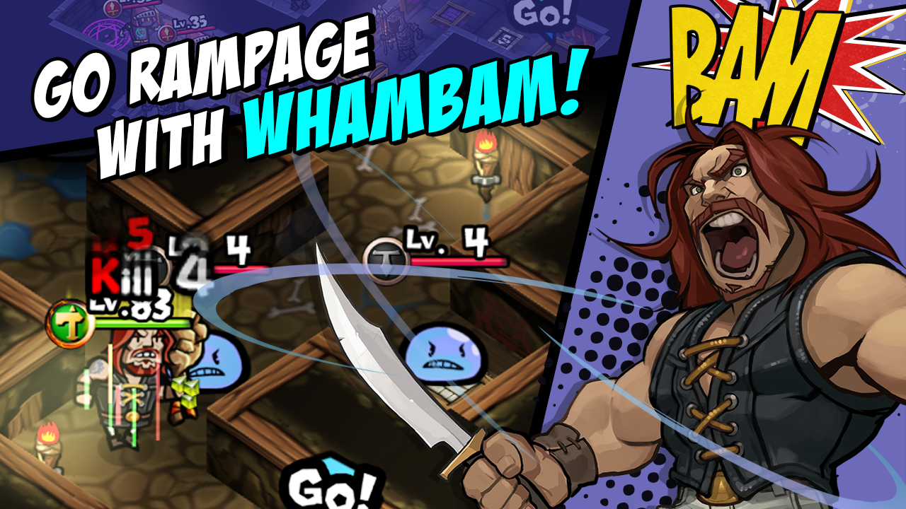 WhamBam Warriors - Puzzle RPG Game Screenshot