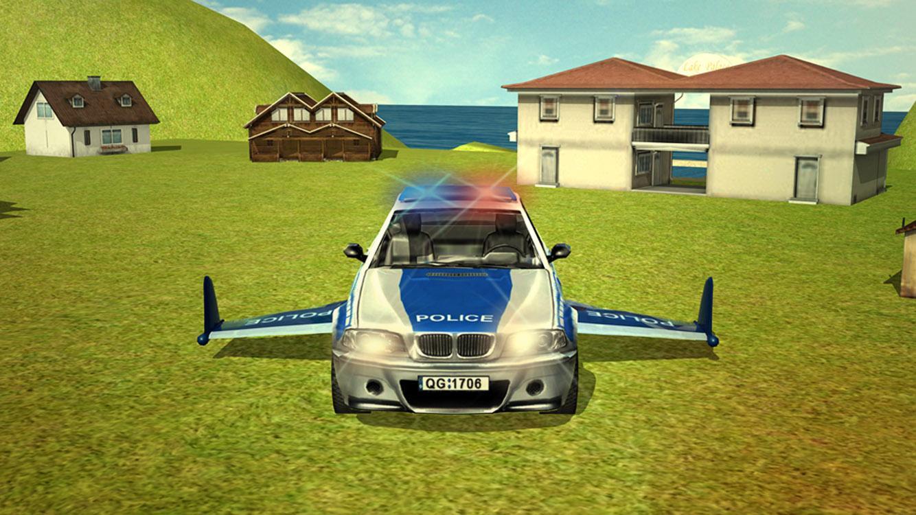 Скриншот игры Flying Police car 3d simulator
