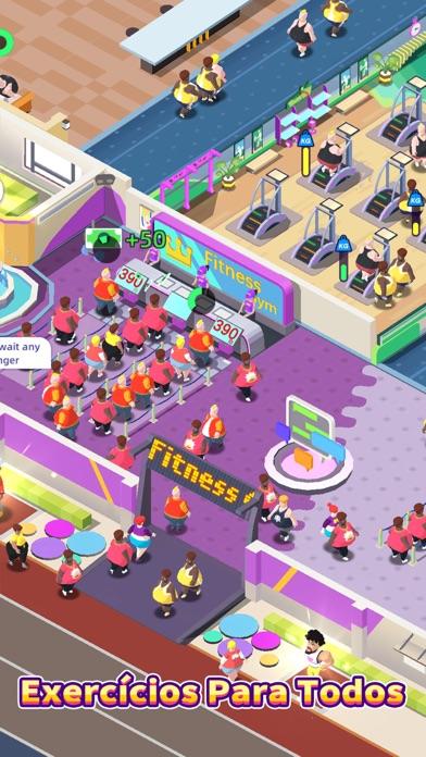 Captura de Tela do Jogo Fitness Club Tycoon-Idle Game