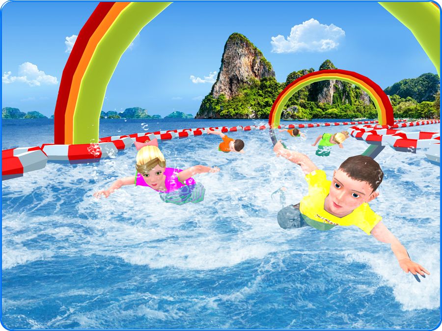 Kids Swimming Adventure : Impossible Treasure Hunt 게임 스크린 샷