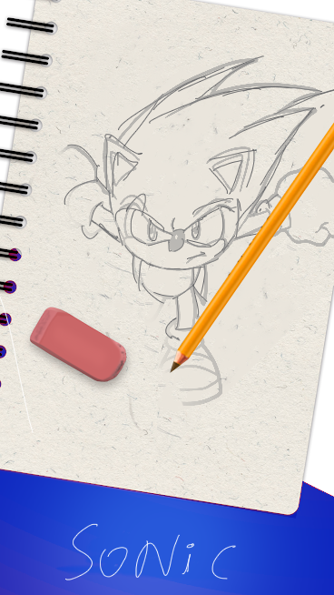 Screenshot of The hedgehog coloring  and drawing book