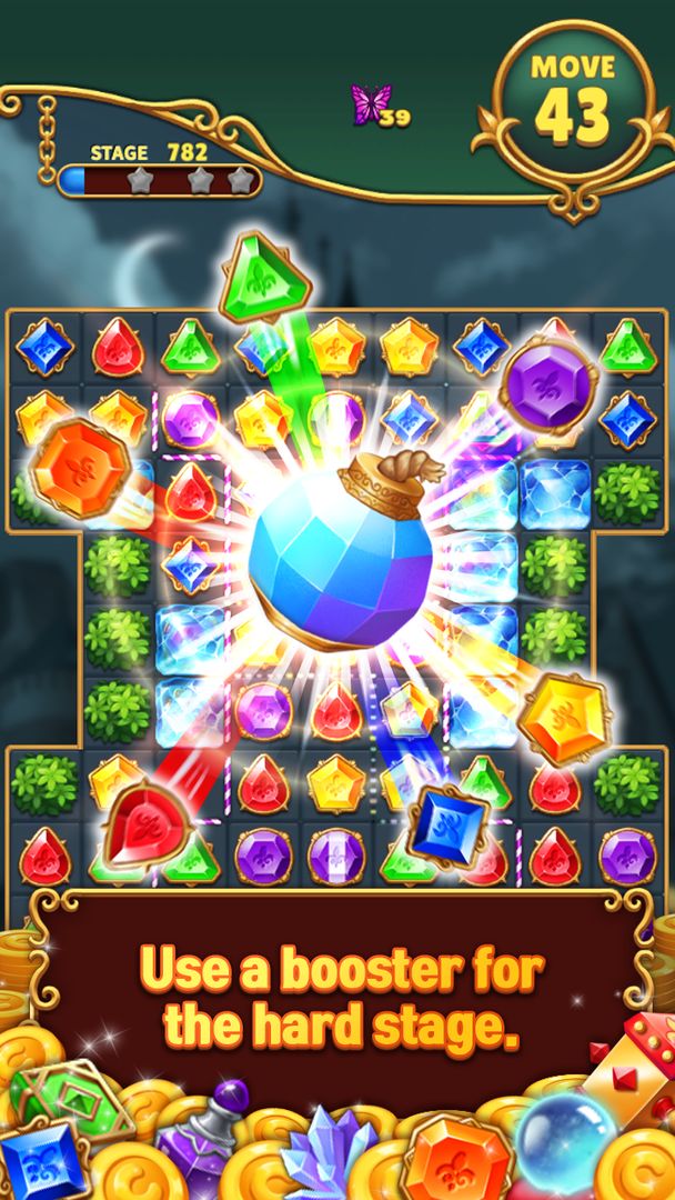 Jewels Mystery: Match 3 Puzzle ภาพหน้าจอเกม