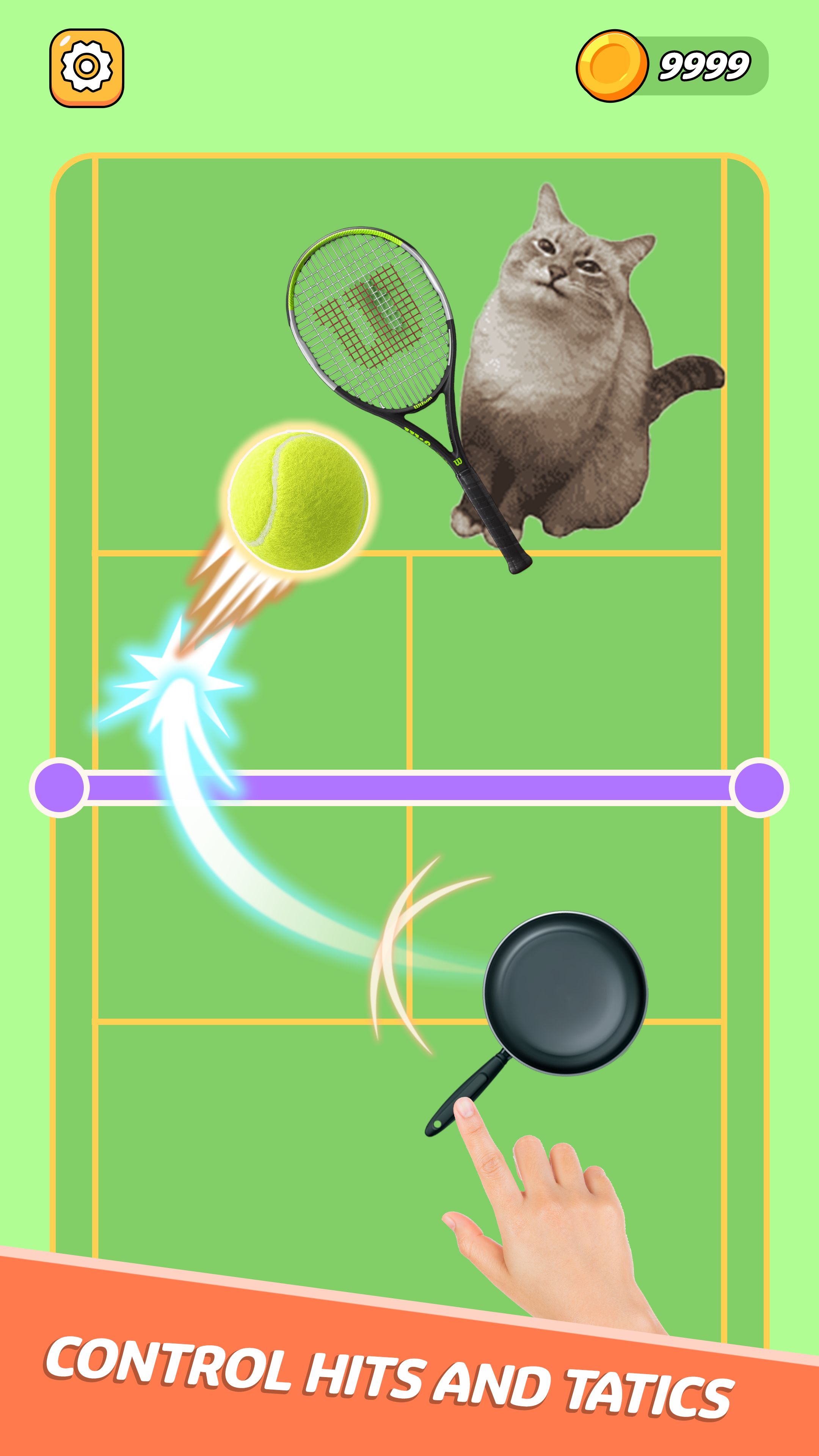 Tennis Cat - Funny Meme Cat android iOS-TapTap