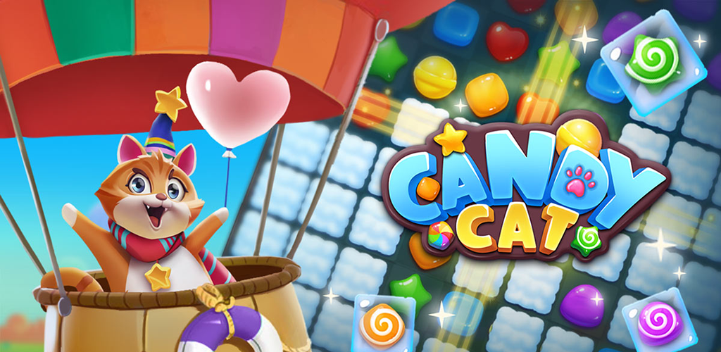 Banner of Candy Cat: Match-3-Süßigkeitenspiele 3.1.4