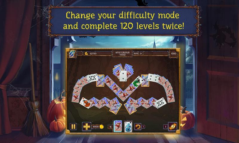 Captura de Tela do Jogo Solitaire game Halloween 2