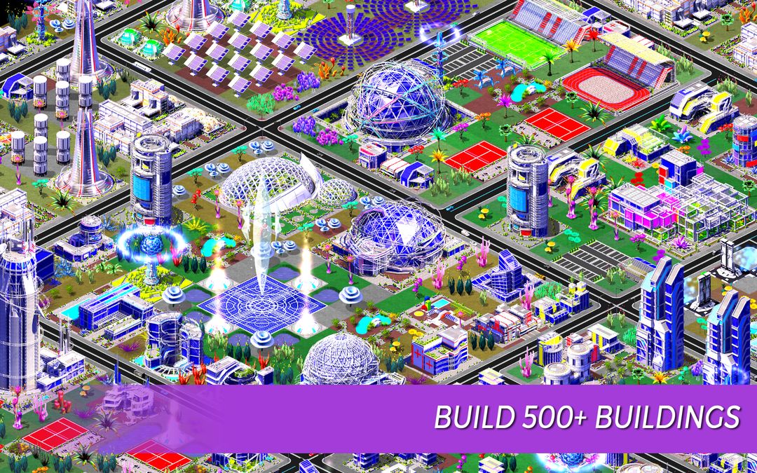 Screenshot of Space City: building game