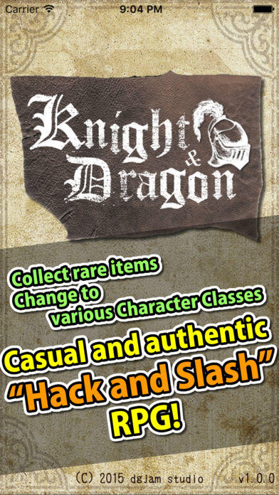 Screenshot 1 of Knight & Dragon - Hack at Slash Offline RPG 