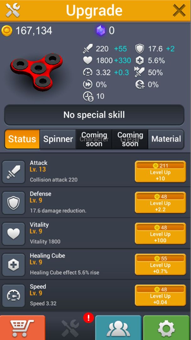 Screenshot of Fidget Spinner Battle.io