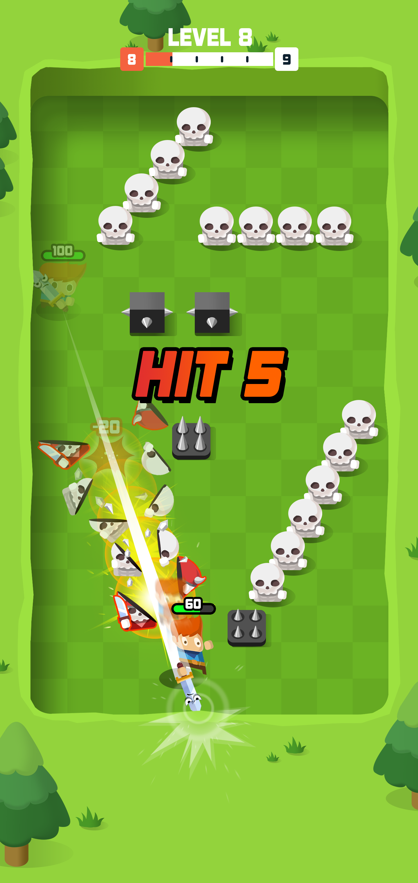 Zigzag Sword Game Screenshot