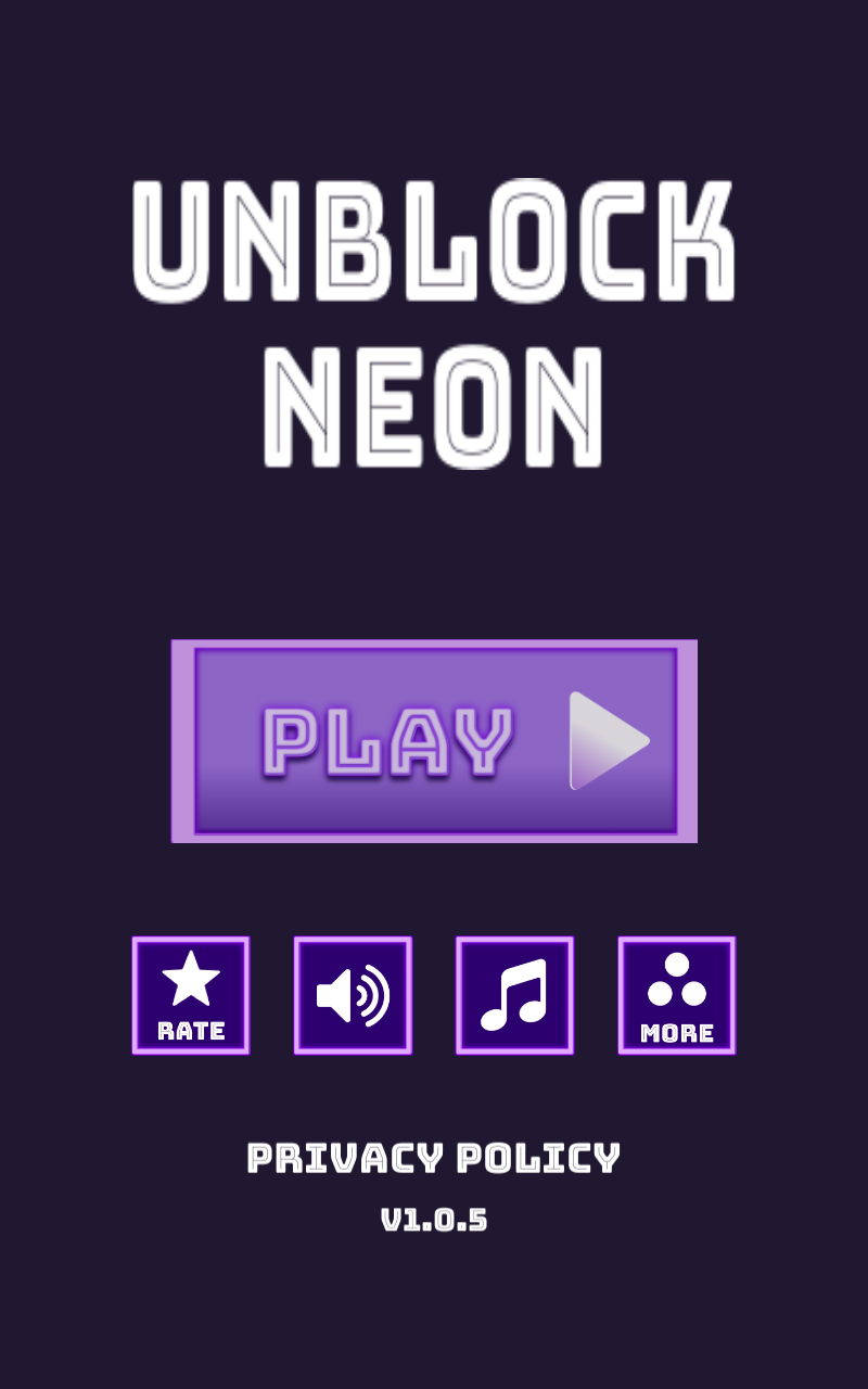 Unblock Neon | Unblock Slide Out Puzzle Game Screenshot