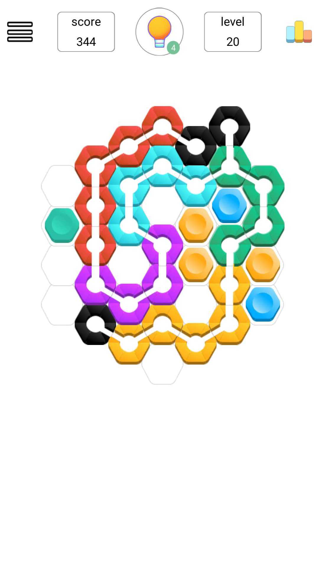 Hexa Flow Game Screenshot