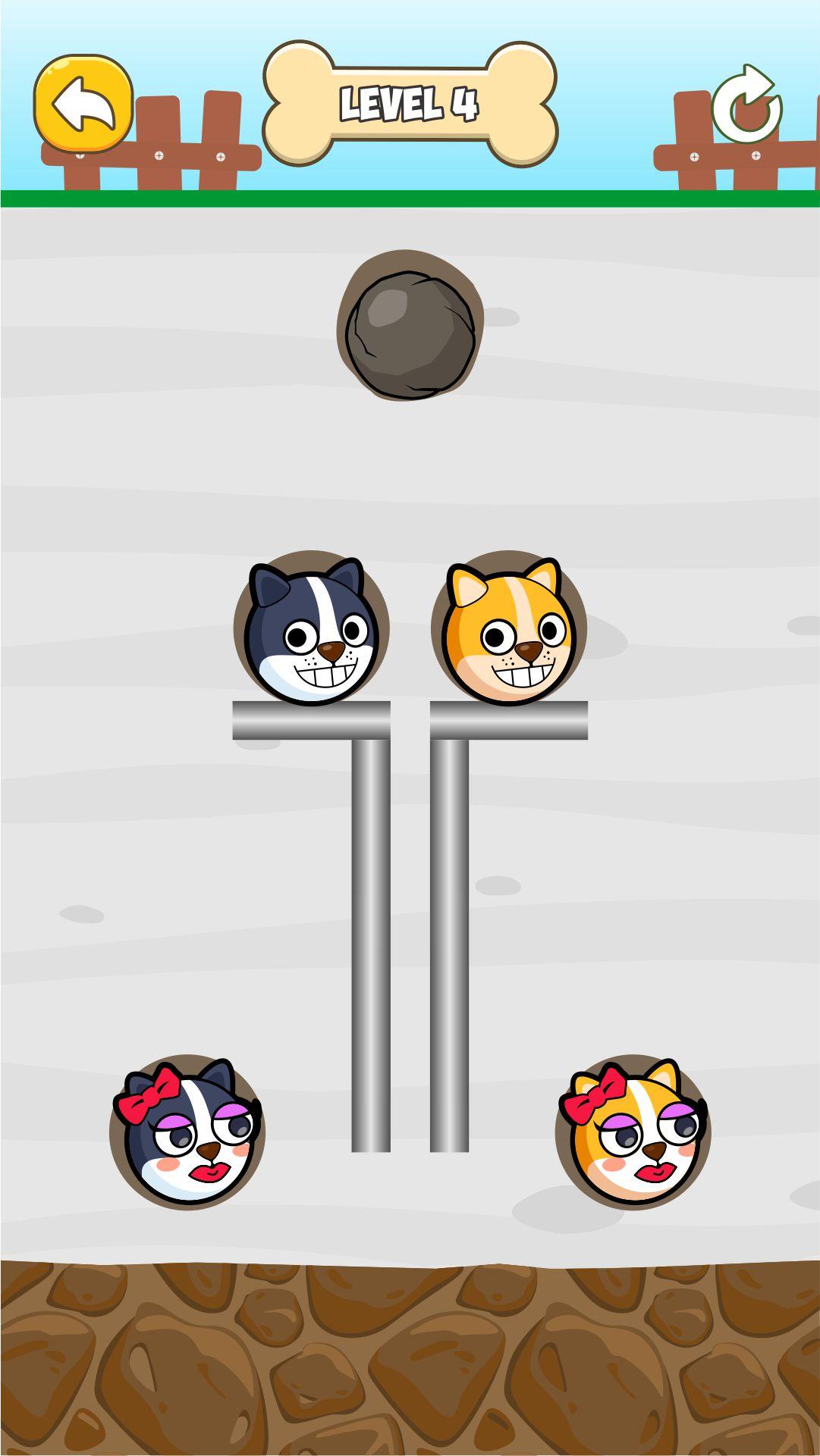 Connect Love Dog: Draw Puzzle Game Screenshot