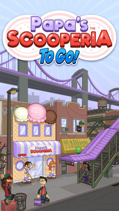 Papa's Scooperia To Go! Game Screenshot
