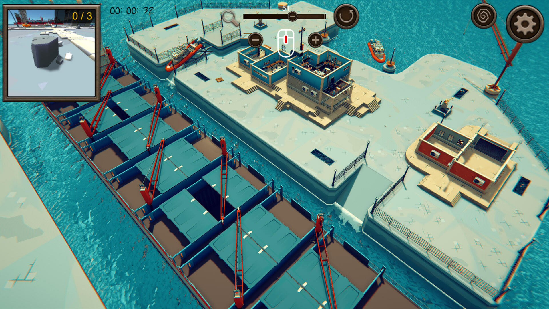 Hidden Harbor 3 Top-Down 3D Game Screenshot