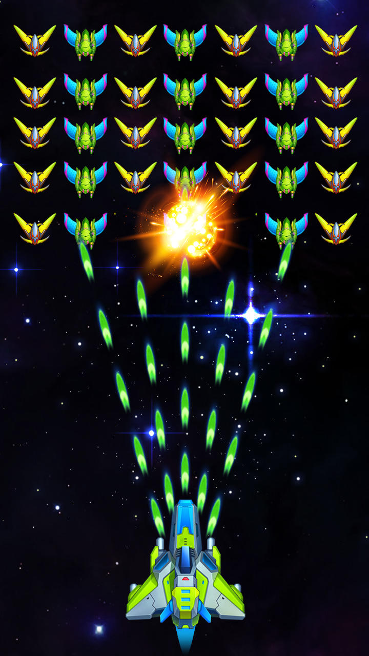 Screenshot 1 of Galaxy Invader: Penembakan Alien 2.9.41