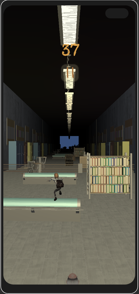 Screenshot of The Bad Guy at School Runner