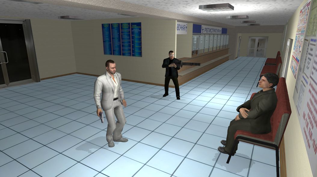 Screenshot of 刑事俄羅斯3D。黑幫方式