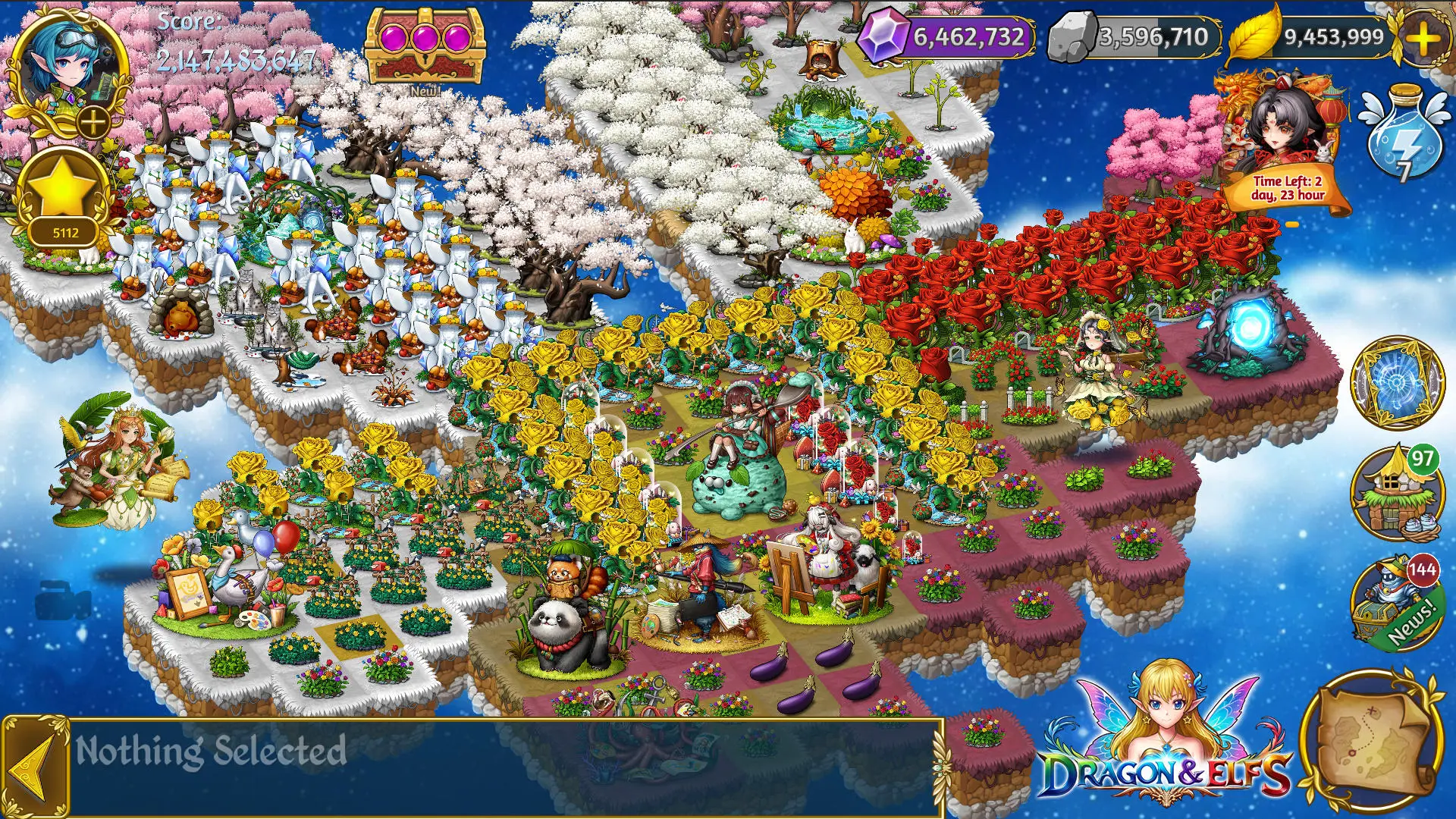 Dragon&Elfs - Five Merge World Game Screenshot