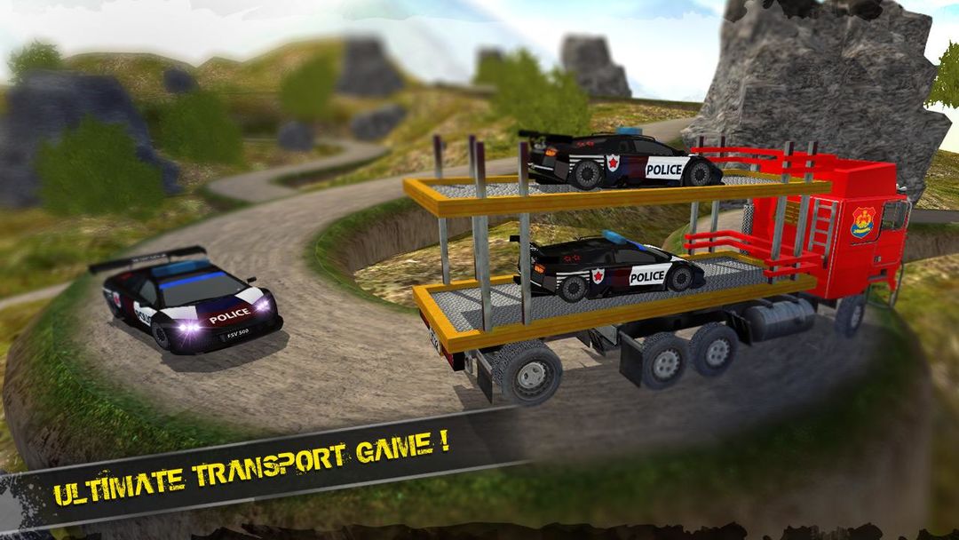 Screenshot of Off Road Police Transporter 3D