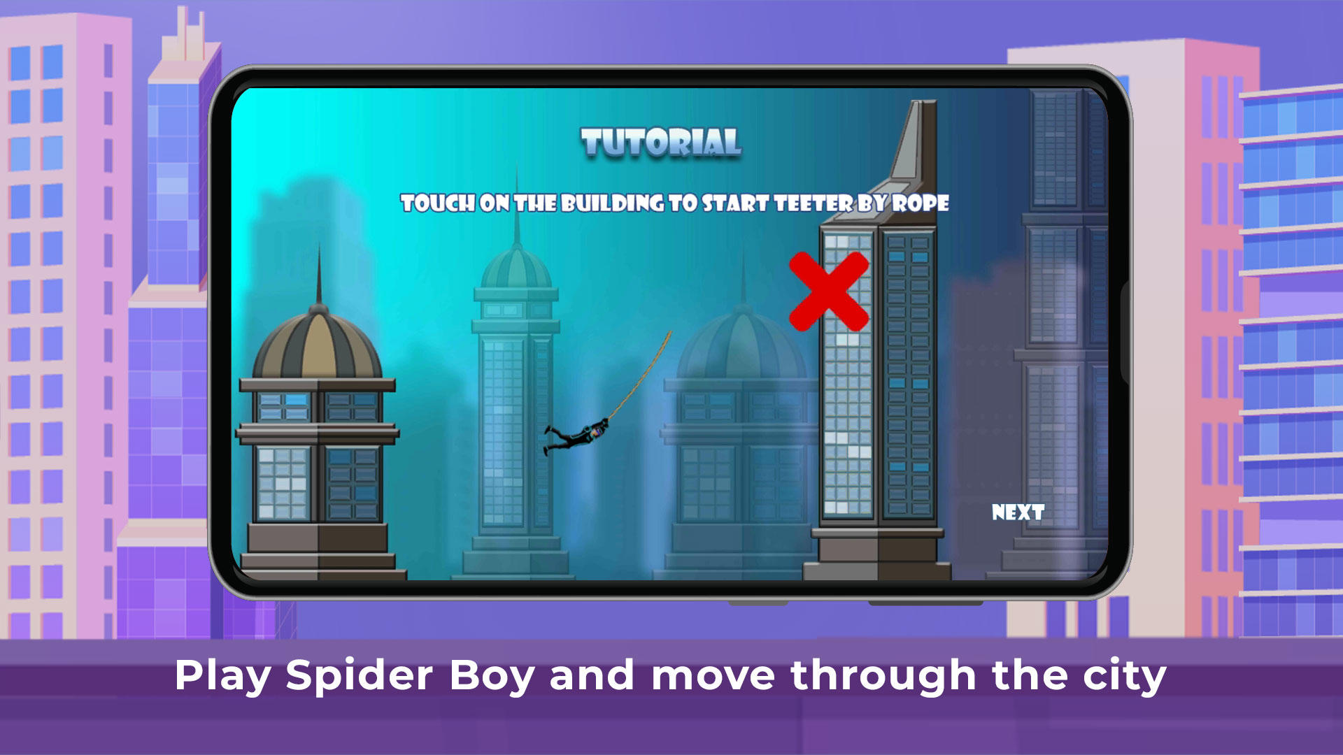 Captura de Tela do Jogo Spider Boy