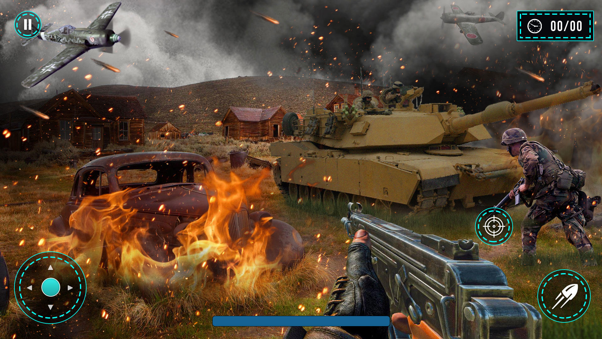 Cuplikan Layar Game WW2 World War Fight Army Games