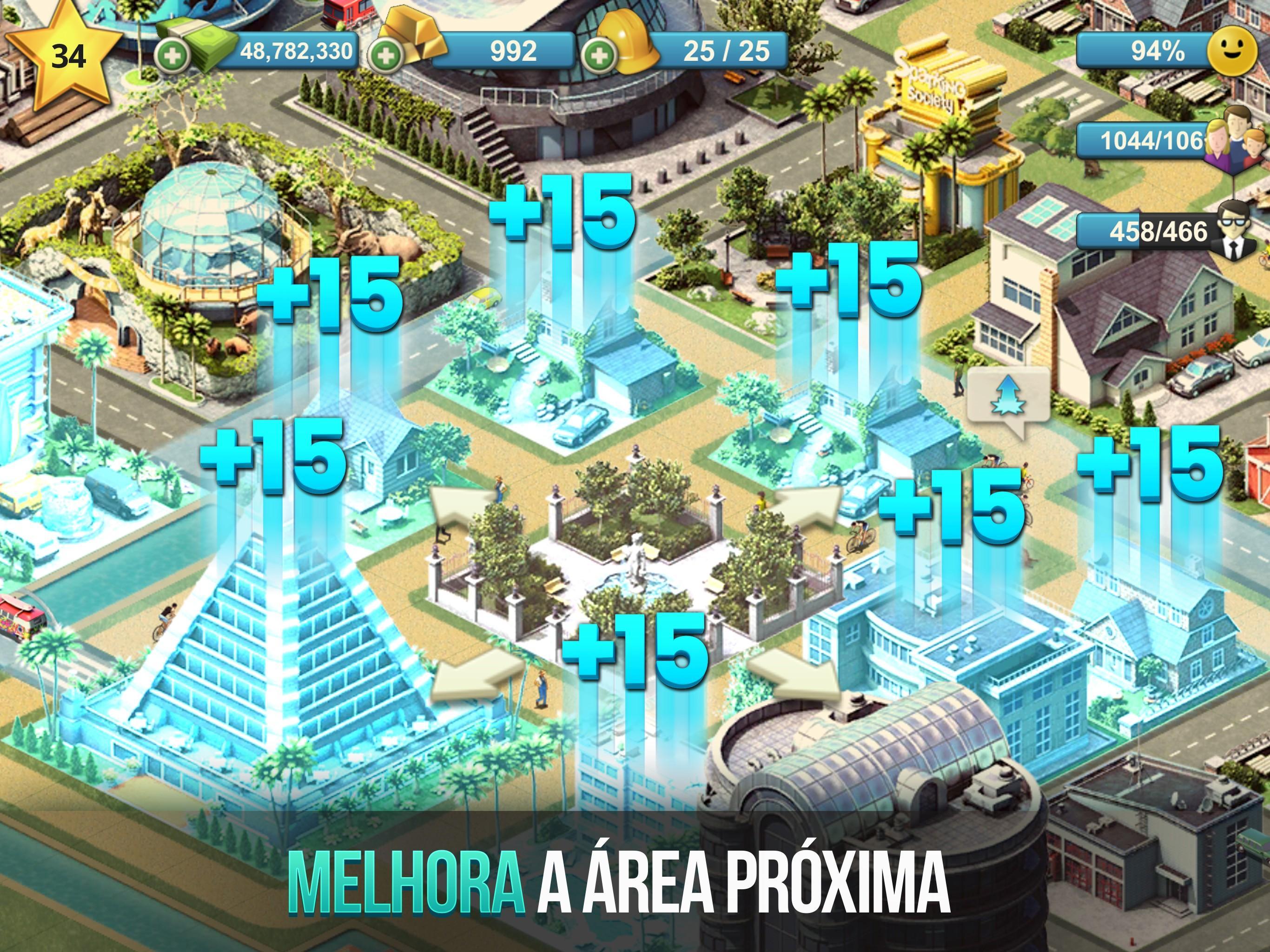 Captura de Tela do Jogo City Island: Construir Casas