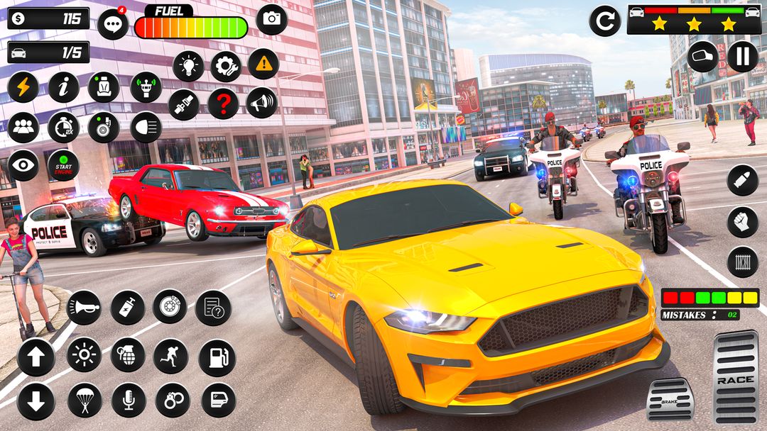 Bike Chase 3D Police Car Games screenshot game